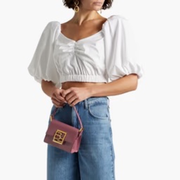 Jason Wu White Puff Sleeve Crop Blouse…NWT - Picture 3 of 13